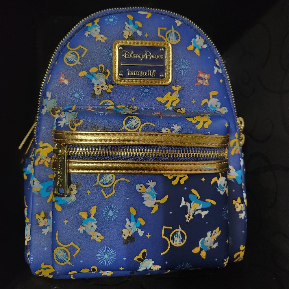 Loungefly WDW 50th Anniversary AOP Backpack - NEW!